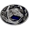 thumbnail image 1 of Moranse Religion Cross Cowboy Kneeling Prayer And Horse Design Belt Buckles, 1 of 5