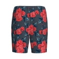 thumbnail image 7 of Daiia Rose Flowers Mens Woven Stretch Pajama Short,Short Pajama Pants-3X-Large, 7 of 7