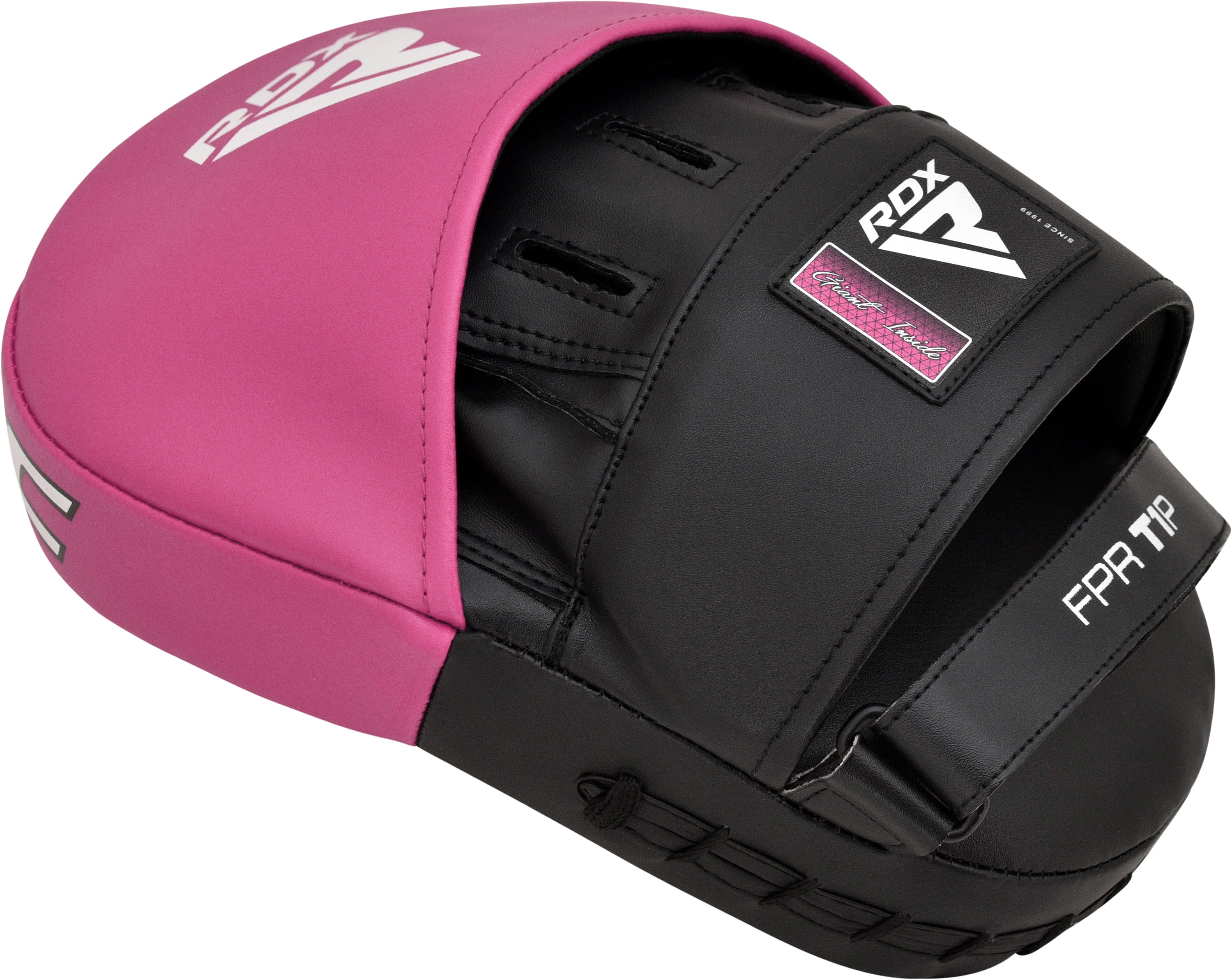 RDX Boxing Gloves and Pads Set, Maya Hide Leather Hook and Jab Curved Focus Mitts Punching Gloves for MMA, Muay Thai, Kickboxing Coaching, Martial Arts, Hand Target Strike Shield