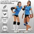 thumbnail image 4 of Lsupdaol 2 Pair Elbow Pads Volleyball Sport Breathable Protective Support Gel Pad Arm Compression sleeves for Teen Girls Boys Basketball Football Skating(Black, Gray), 4 of 6
