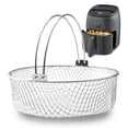 thumbnail image 3 of Air Fryer Basket,Steamer Basket,304 Stainless Steel Mesh Basket for Fryer,Air Accessory 8 Inch, 3 of 4