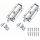 thumbnail image 1 of 2pcs Stainless Steel Door Catch Door Latches + 12 Screws Self-Locking Latch Door Safety Latch Lock Knob for Interior Door Closet Window Bedroom, 1 of 4