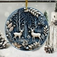 thumbnail image 5 of PEIBang 2025 Christmas Tree Ornament Round Hanging Decor 3.15 Inch,Acrylic Gift for Family & Colleagues, 5 of 7