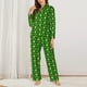 thumbnail image 2 of Fotbe Happy St. Patrick's Day Conjunto de Pijama de Manga Larga para Mujer con Estampado, Ropa de Dormir de 2 Piezas, Conjunto de Casa Suave y Cómodo con Bolsillos-Small, 2 of 7