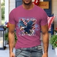 thumbnail image 4 of adaychics American Flag T Shirts for Men 250 Years Eagle Crewneck Short Sleeve Casual Patriotic Graphic Tees for Leisure, 4 of 8