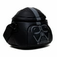 thumbnail image 2 of Star Wars Vegan Leather Crossbody Backpack for Men and Women with Adjustable Strap, Figural Darth Vader Helmet, Black, 2 of 3