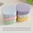thumbnail image 4 of keepw Case Storage Colorful Candy Color Shell with Mirror Suction Minimalist Smooth Container Portable Storage Travel White, 4 of 6