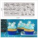 thumbnail image 4 of Juego de 4 moldes para fondant de copos de nieve, decoración de pasteles de Navidad en 3D, adornos para cupcakes de invierno para decoración para hornear pasteles de jabón de caramelo de chocolate (blanco 1) - oso de fresa Electrónica, 4 of 5