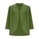 thumbnail image 5 of Camisas de otoño,Cárdigan de manga 3/4 para mujer, suéter informal abierto, mezcla de poliéster suave, para usar en casa, sopatenor, 5 of 9
