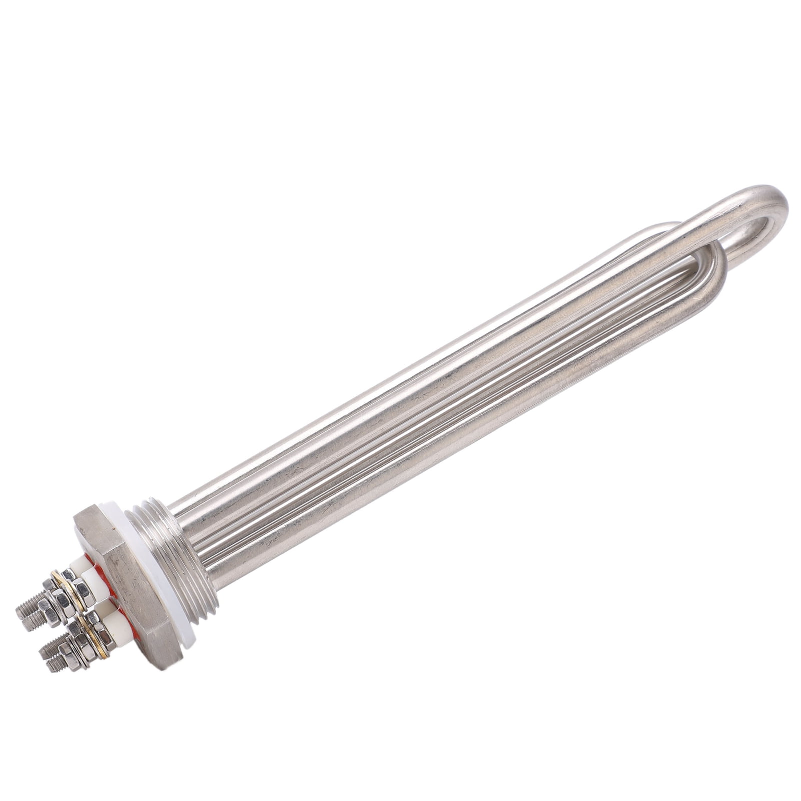 YAHHU Immersion Water Heater Stainless Steel 1"NPT Thread Portable Quick Heating Electric Tube 24V 600W / 10 inches / 25.4 cm Replacement Element