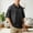 Black, variant on Vintage Washed Polo Shirts for Men Summer Casual Short Sleeve Collared Quarter Zip Relaxed Fit Work Tshirts Golf Shirt