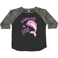 thumbnail image 3 of Inktastic Dolphin-itely in Love Cute Pink Dolphin Boys or Girls Toddler T-Shirt, 3 of 5
