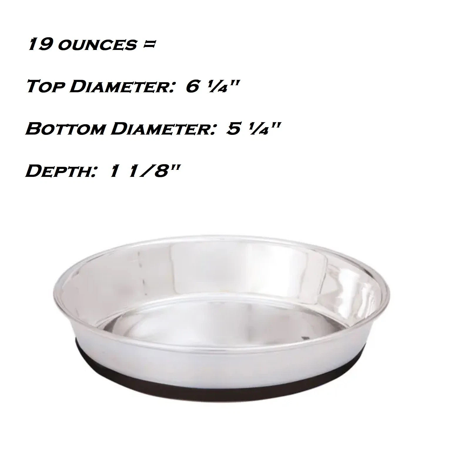 25 Shallow Steel Dish Bulk Packs Dog Food Water Puppy Kitten Bowls Short Snout (12 Ounces)