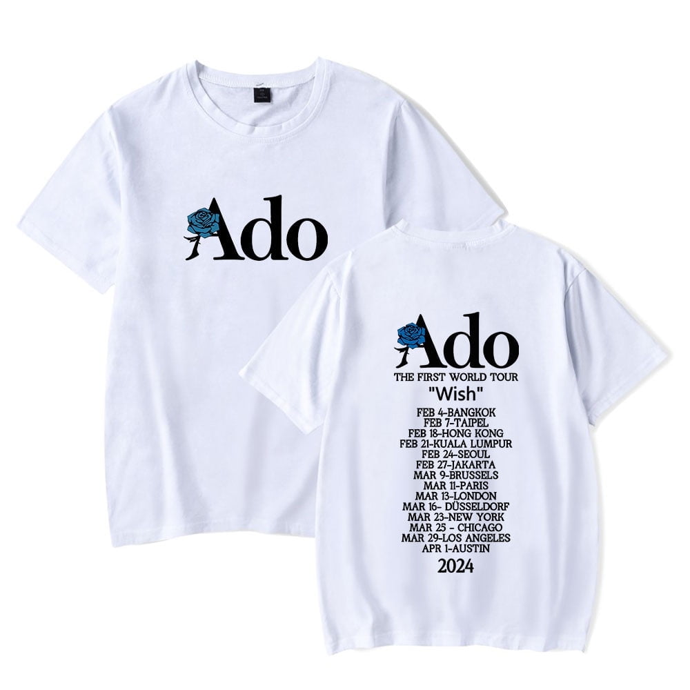 ADO T-Shirt ADO Wish World Tour merch T Shirt Short Sleeve