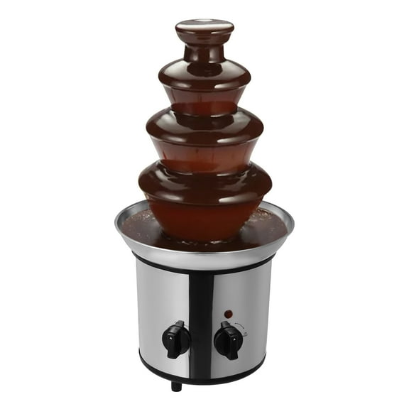 TFCFL 110V 170W Electric 4 Tier Mini Chocolate Fondue Fountain Maker Machine Home Party Wedding Use Cook