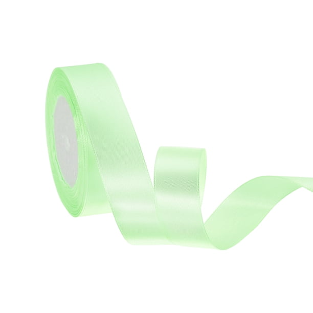 Cinta de satén de 1 pulgada y 24 yardas, cintas de poliéster sólido para envolver regalos, decoración de fiestas de boda, ramos de flores, manualidades navideñas, verde menta