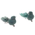 thumbnail image 1 of Plume Pailletée Queue Oiseau Vert - Lot De 12, 1 of 3