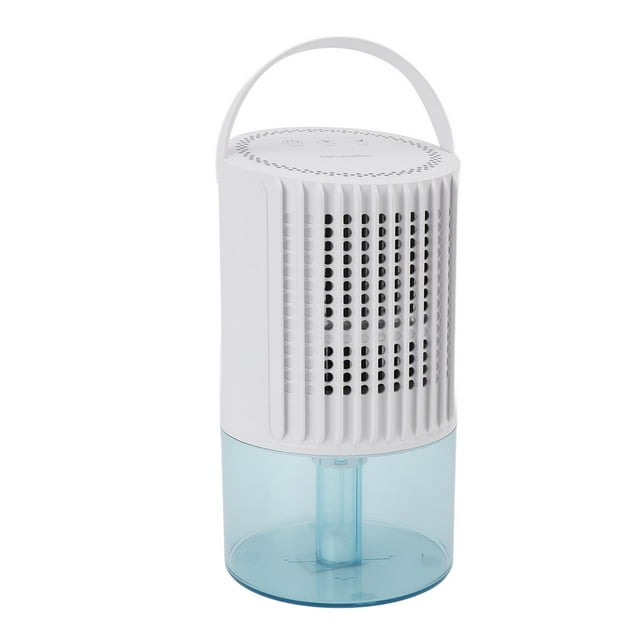Auto Dehumidifier for Home 1L Water Tank Quiet Dehumidifier for Room Bedroom RV Auto Shut Off 7 Colors Light Accurate Sensing White