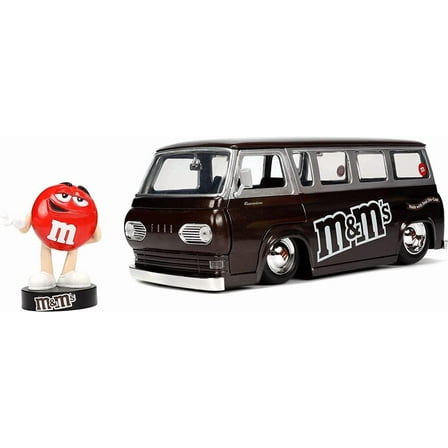 Jada Toys M&M's 1:24 Scale 1965 Ford Econoline Die-Cast Vehicle with Red Figure