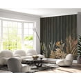 thumbnail image 2 of Muravie Dark Green Botanical Floral 3D Wallpaper, 2 of 3