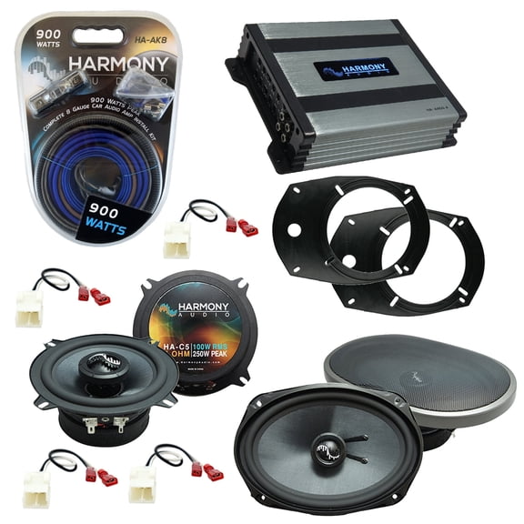 Fits Dodge Ram Truck 1500 2002-2008 Harmony Factory Upgrade Premium Speakers & HA-A400.4