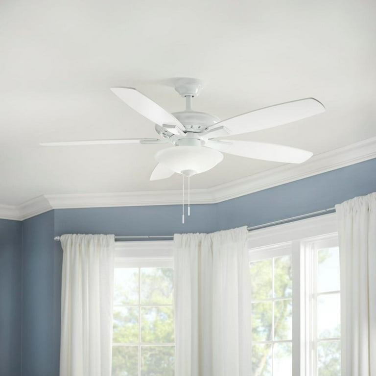 Low Profile White Ceiling Fannull