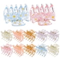 thumbnail image 4 of GOOHOCHY 12 pinzas decorativas pequeñas para el pelo, creativas, para flequillo, accesorio para el cabello de moda para mujeres y niñas (10387#15, colores estampados mezclados), 4 of 8