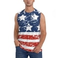 thumbnail image 1 of Balery USA Colors Stripes1 Camisetas sin mangas para hombre, absorbe la humedad y protege contra el mal olor.-Medium, 1 of 7