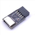 thumbnail image 5 of 3X Placa Base USB2.0 9Pines una TIPO-C A-KEY Convertidor de Conector Frontal USB3.2 TIPO-e Adaptador de Encabezado de Interfaz Tarjeta Extensora, 5 of 5