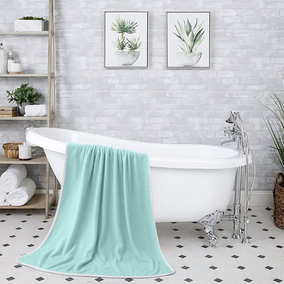 EUDIDV 2025 Microfiber Bath Sheets & Towels Set - Ultra Soft, Super Absorbent & Quick Dry, Lightweight Large Towels for Spa/Yoga/Gym