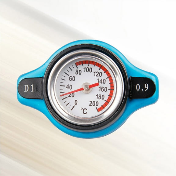 Beaupretty Radiator Tank Cover with Temperature Gauge for Car, Multi-Color, Easy to Read Dial