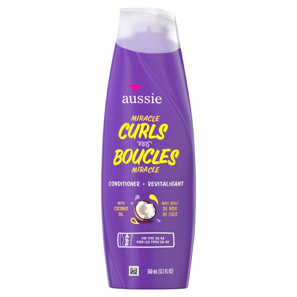 Aussie Miracle Curls with Coconut Oil, Paraben Free Conditioner