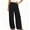 Black, variant on Cotton Linen Pocketed Straight Leg Casual Long Pants For Women Summer High Waisted Comfortable Relaxed Fit Everyday Office Beach Vacation Style Effortless Chic
