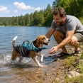 thumbnail image 6 of Dog Life Jacket with Chin Float Pet Headrest Floatation Vest Swimsuit with Superior Buoyancy Rescue Handle and Reflective Strips for Small Medium Large Dogs, 6 of 6