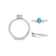 thumbnail image 3 of Blue Topaz Ring 2/5 Carat (Ctw) in Sterling Silver, 3 of 4