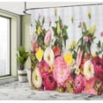thumbnail image 5 of Ambesonne Wooden Shower Curtain, Rustic Home Rose Flowers, 69"Wx75"L, Multicolor, 5 of 5