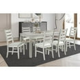 thumbnail image 2 of New Classic Pascal 59" 7-Piece Wood Dining Set with 6 Chairs in Driftwood, 2 of 12