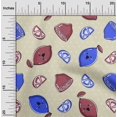 thumbnail image 2 of oneOone Polyester Spandex Maroon Fabric Asian Kawaii Craft Projects Decor Fabric Printed By The Yard 56 Inch Wide, 2 of 4