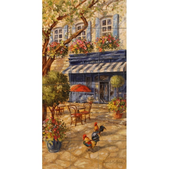 Tile Mural Kitchen Backsplash - Bistro - by Angela Trotta Thomas