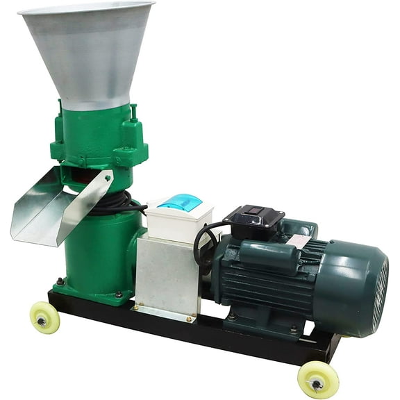 INTSUPERMAI Animal Feed Pellet Mill Machine Pellet Fodder Press 5MM Farm Chicken Duck Poultry Feed Granulator 150KG/H 220V