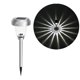 thumbnail image 4 of Luces de ruta IP44 impermeable con energía solar de acero inoxidable de acero inoxidable Lámparas para césped jardín hierba patio Paquete de luz blanca de 4 tholdsy HA011813-01B, 4 of 7