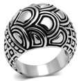 thumbnail image 1 of Alamode 3W242-6 Bague Femme en Laiton Rhodié Sans Pierre en Aucune Pierre - Taille 6, 1 of 1