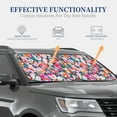 thumbnail image 4 of Vsdgher eggs Print Car Windshield Sun Shade, Reflective Sunshade Window Sunshade Sun Visor Protector Fit for Cars,Trucks,SUVs-Large, 4 of 6