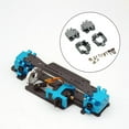 thumbnail image 2 of 2 piezas de aluminio con tornillos para coches WLtoys a escala 1/28. Gris, 2 of 7