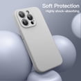 thumbnail image 5 of JETech Magnetic Silicone Case for iPhone 13 Pro 6.1-Inch, Compatible with MagSafe, Phone Cover with Camera Lens Full Protection (Light Grey), 5 of 6