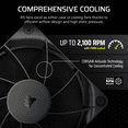 thumbnail image 6 of CORSAIR RS120 PWM 120mm Fans Triple Pack – Simplified Control – Daisy-Chain 4-Pin PWM Connection - Concentrated AirGuide Cooling - Magnetic Dome Bearing, 6 of 13