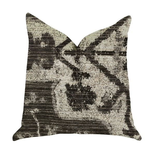 Plutus 20" x 30" Metro Pulse Luxury Throw Pillows in Beige and Grey Tones