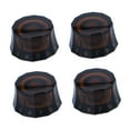 thumbnail image 3 of Milaget 4 Pcs Boutons de Guitare Acrylique Universel Pièces de Rechange Entretien Marron, 3 of 9