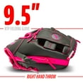 thumbnail image 3 of Franklin Sports RTP Kids Teeball Glove + Ball Set - Boys + Girls Mitt - 9.5" Righty - Pink, 3 of 7
