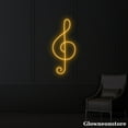 thumbnail image 3 of Glowneon Music Note Neon Sign, Piano Note Led Sign, Musical Notes Sign, Musician Room Decor, 3 of 5